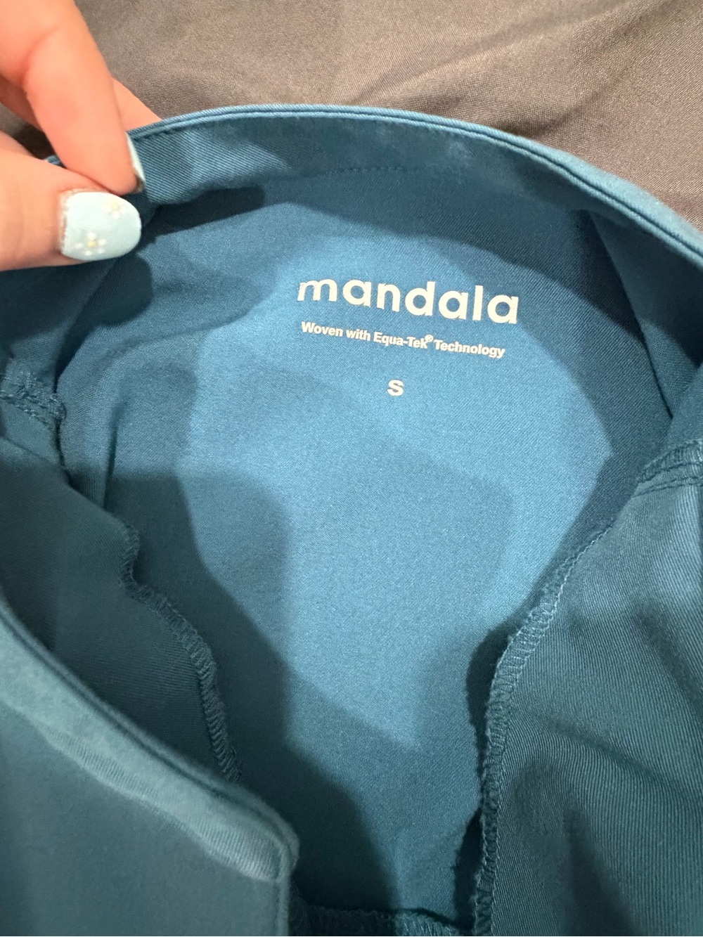 Mandala Women's Teal Scrub Set - Top & Pants - Picture 3 of 4